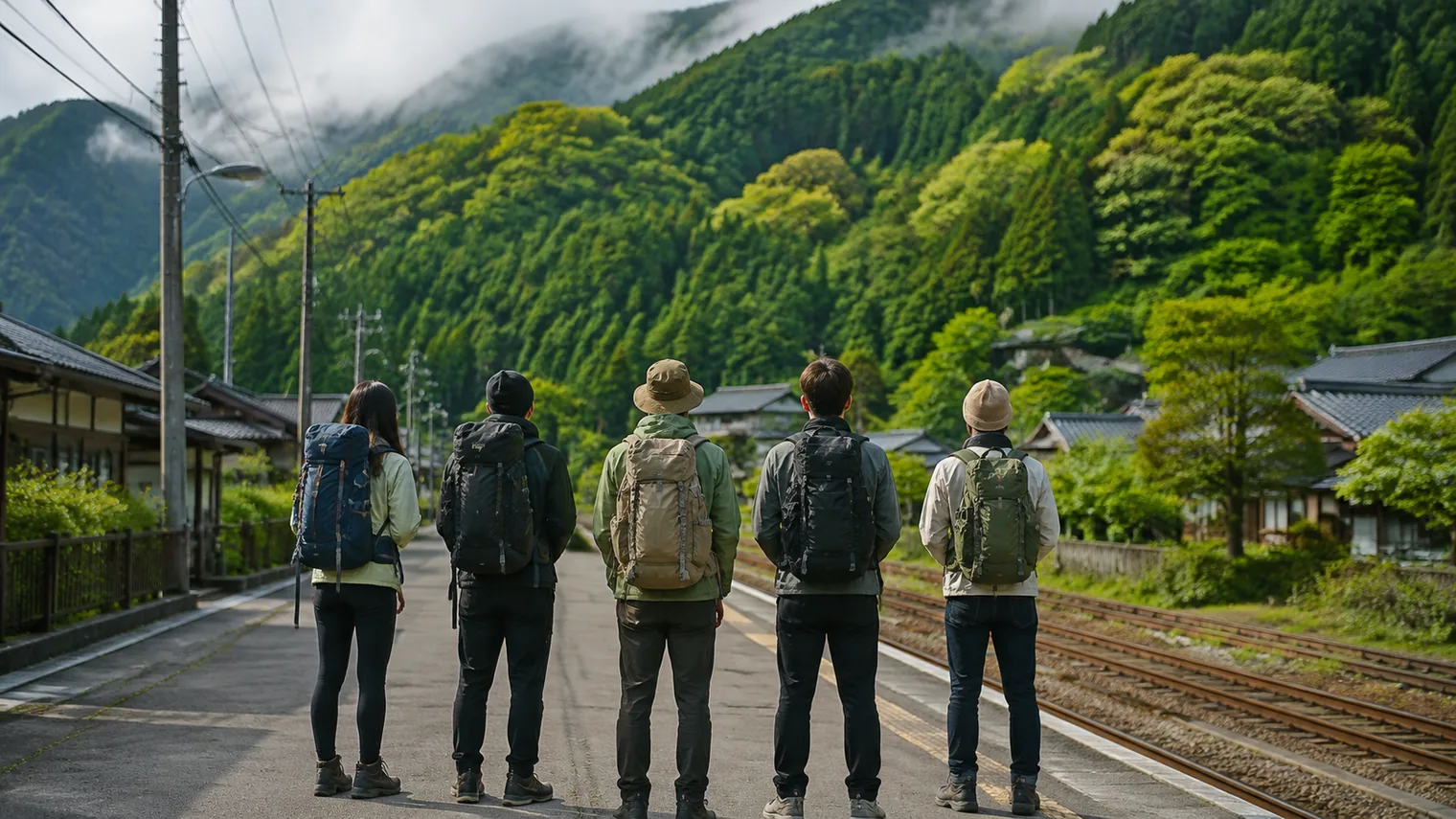 箱根登山鉄道が強羅に向かって登っていく